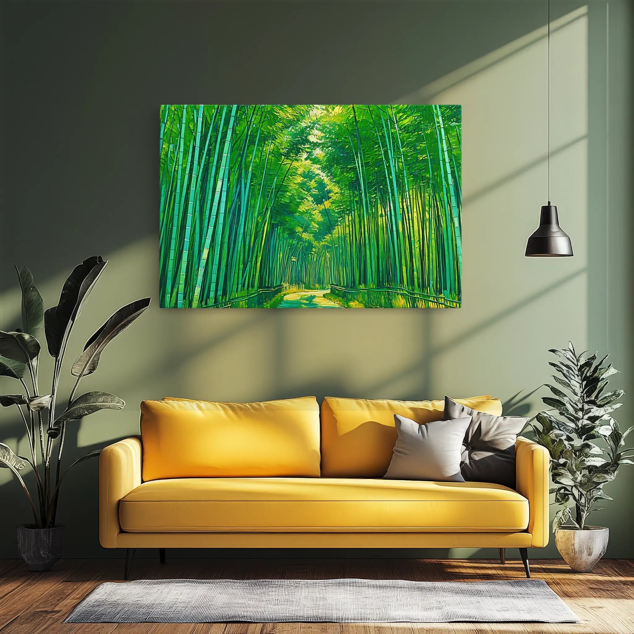 Vibrant Bamboo Grove Giclée Print 323045 Visual Wall Art AR3:2H Giclée Print