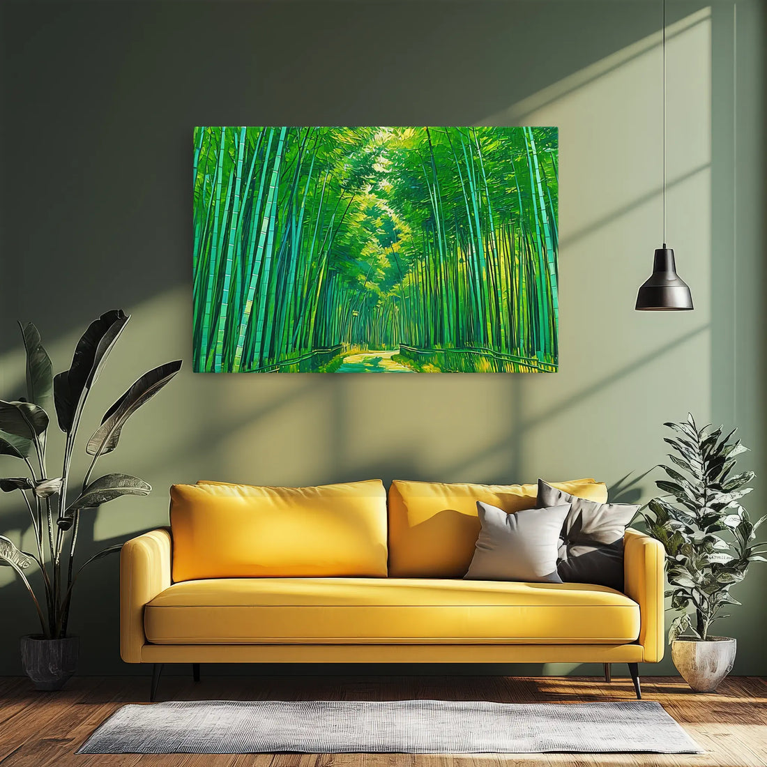 Vibrant Bamboo Grove Giclée Print 323045 Visual Wall Art AR3:2H Giclée Print