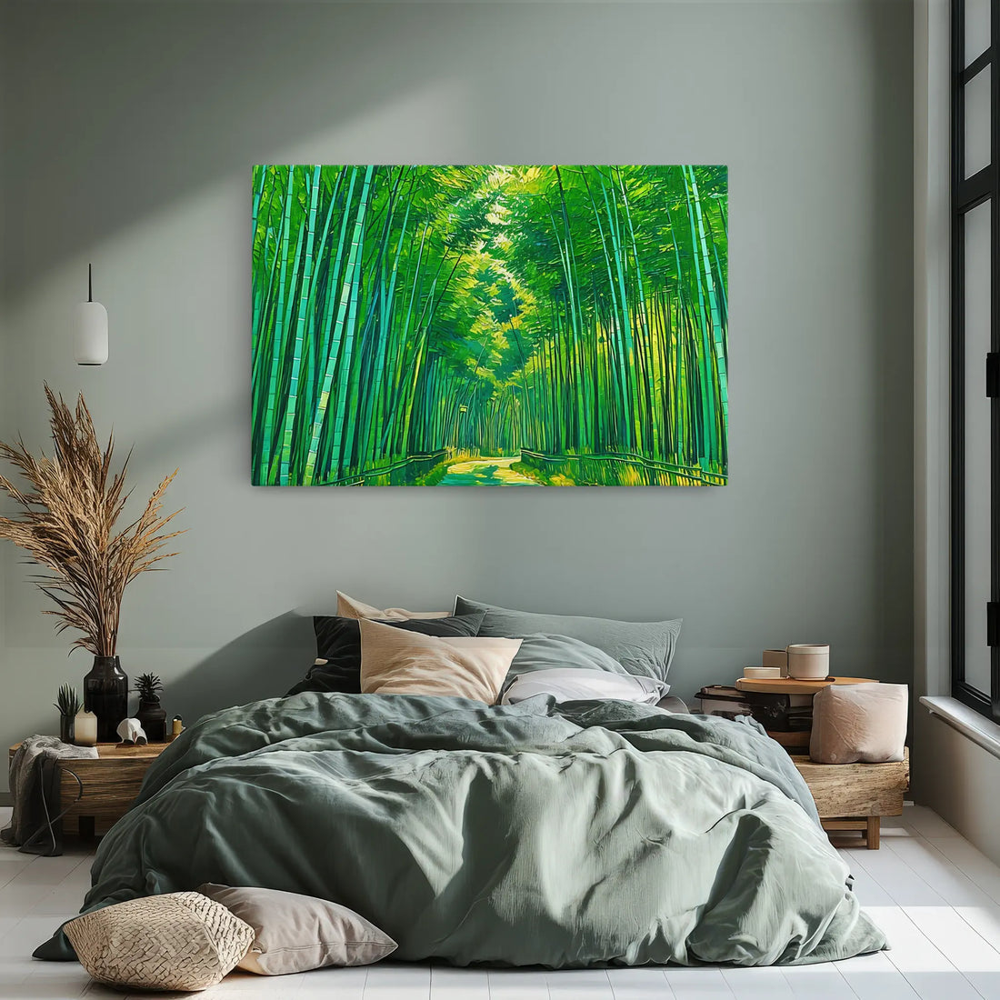 Vibrant Bamboo Grove Giclée Print 323045 Visual Wall Art AR3:2H Giclée Print