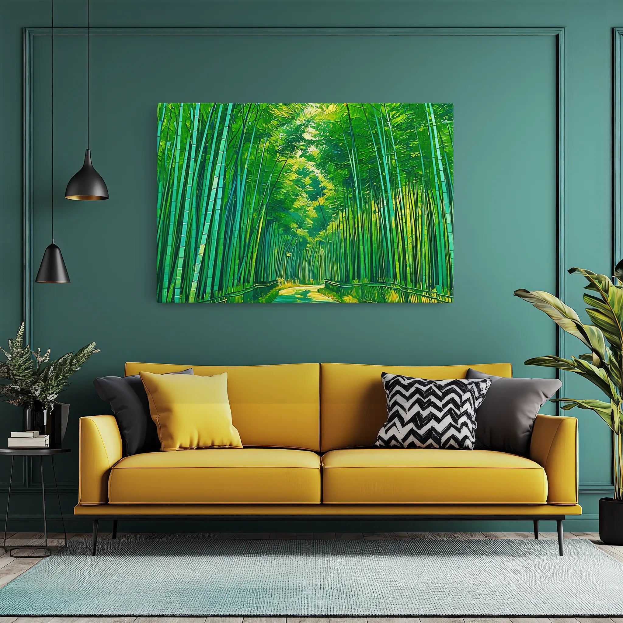Vibrant Bamboo Grove Giclée Print 323045 Visual Wall Art AR3:2H Giclée Print