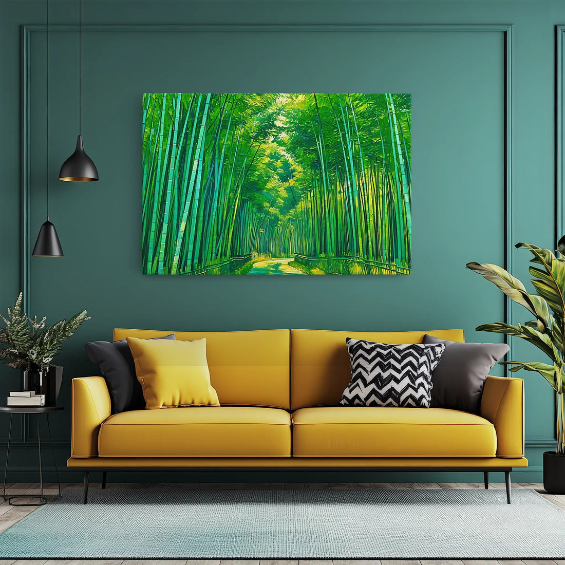 Vibrant Bamboo Grove Giclée Print 323045 Visual Wall Art AR3:2H Giclée Print