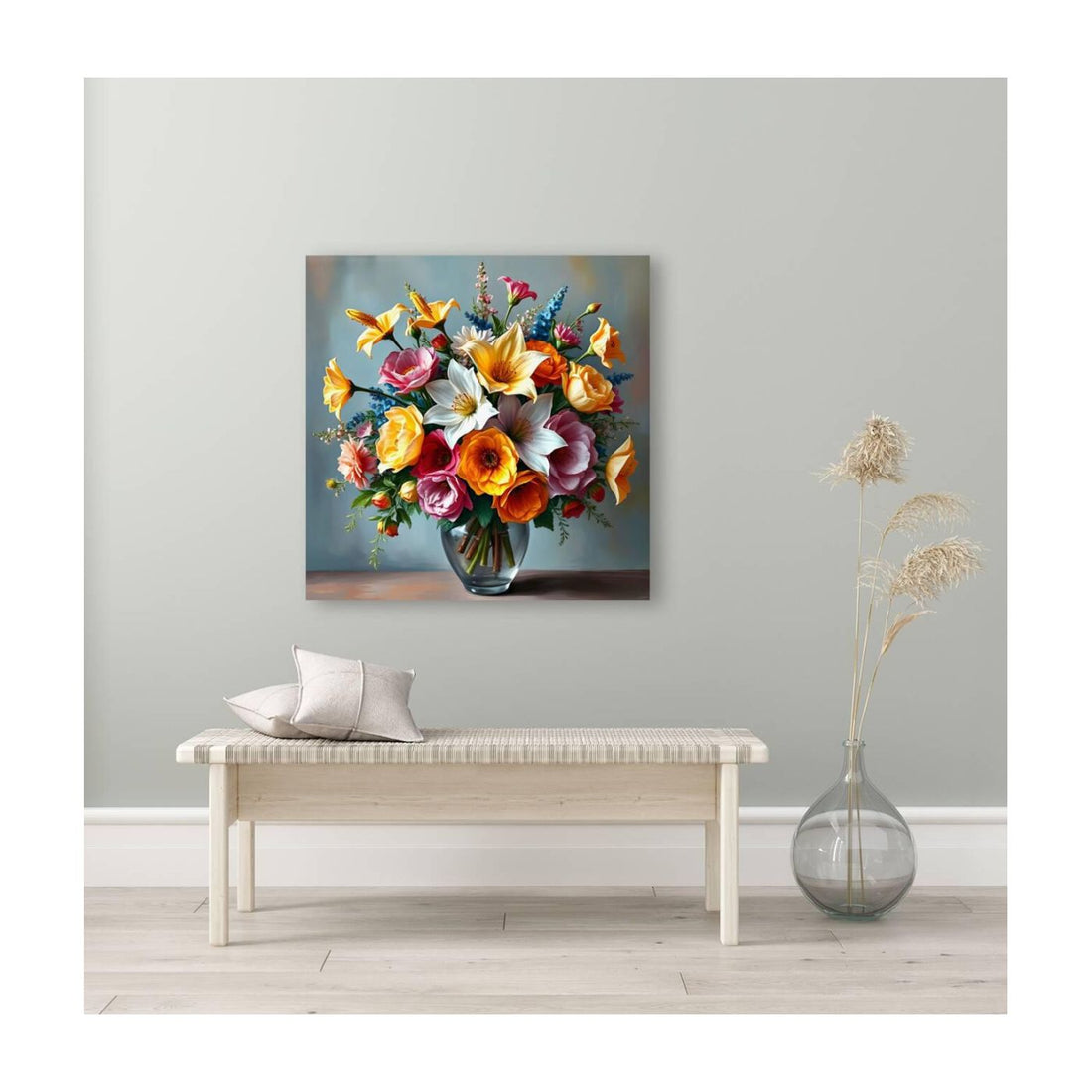 Vibrant Bouquet Of Flowers Still Life 11924 Visual Wall Art