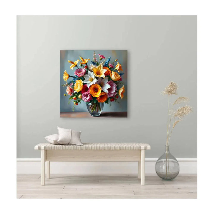 Vibrant Bouquet Of Flowers Still Life 11924 Visual Wall Art