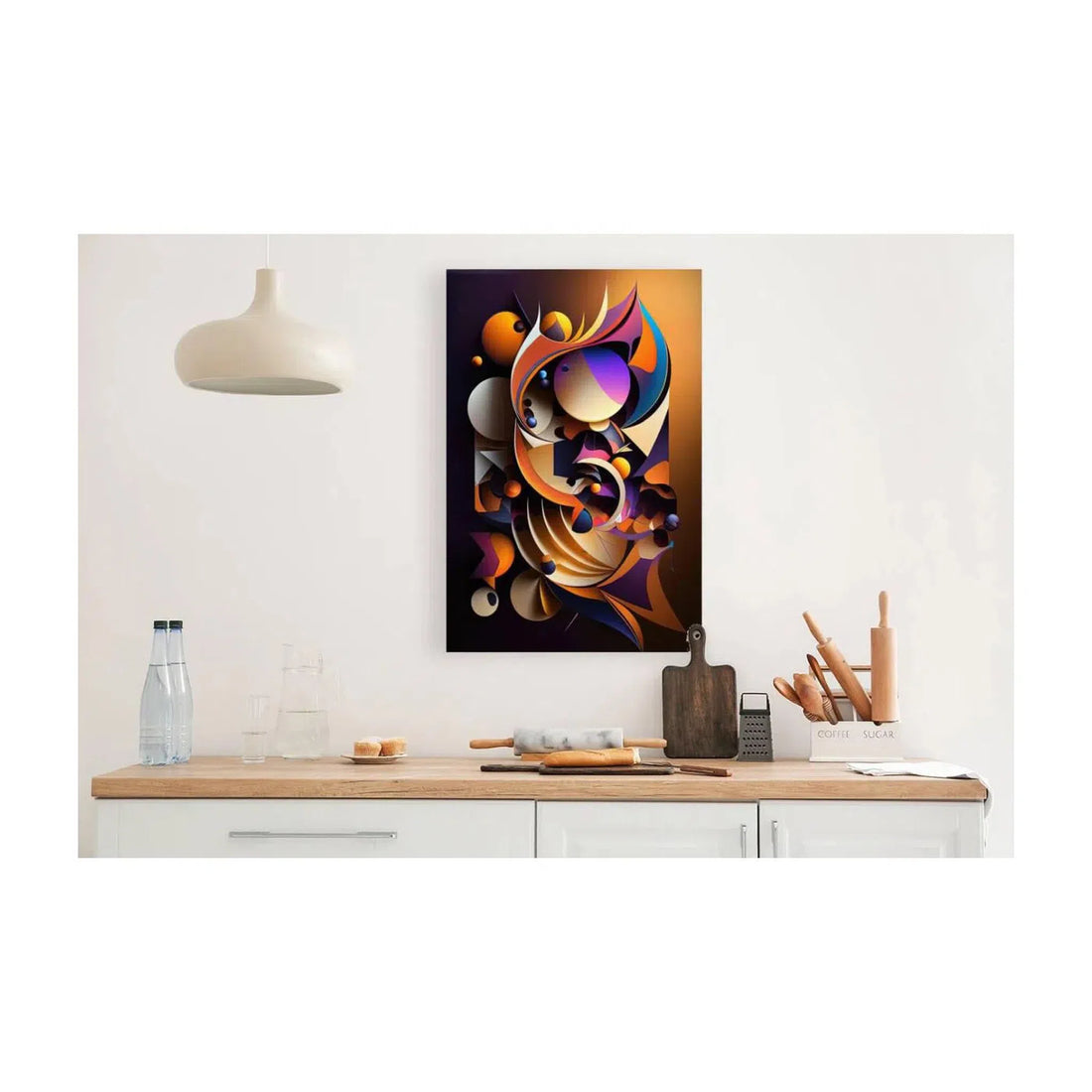 Waking, Abstract Art Print 23641 Visual Wall Art