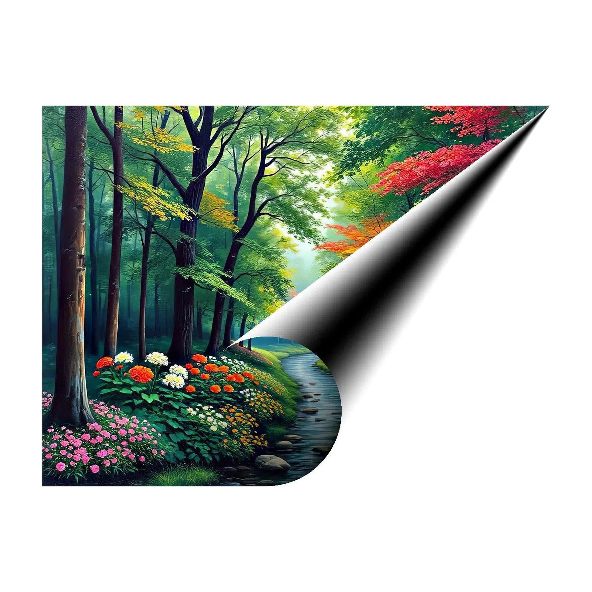 Winding Creek Nature Art Print 43752 Giclée Fine Art Matte Paper Print Visual Wall Art